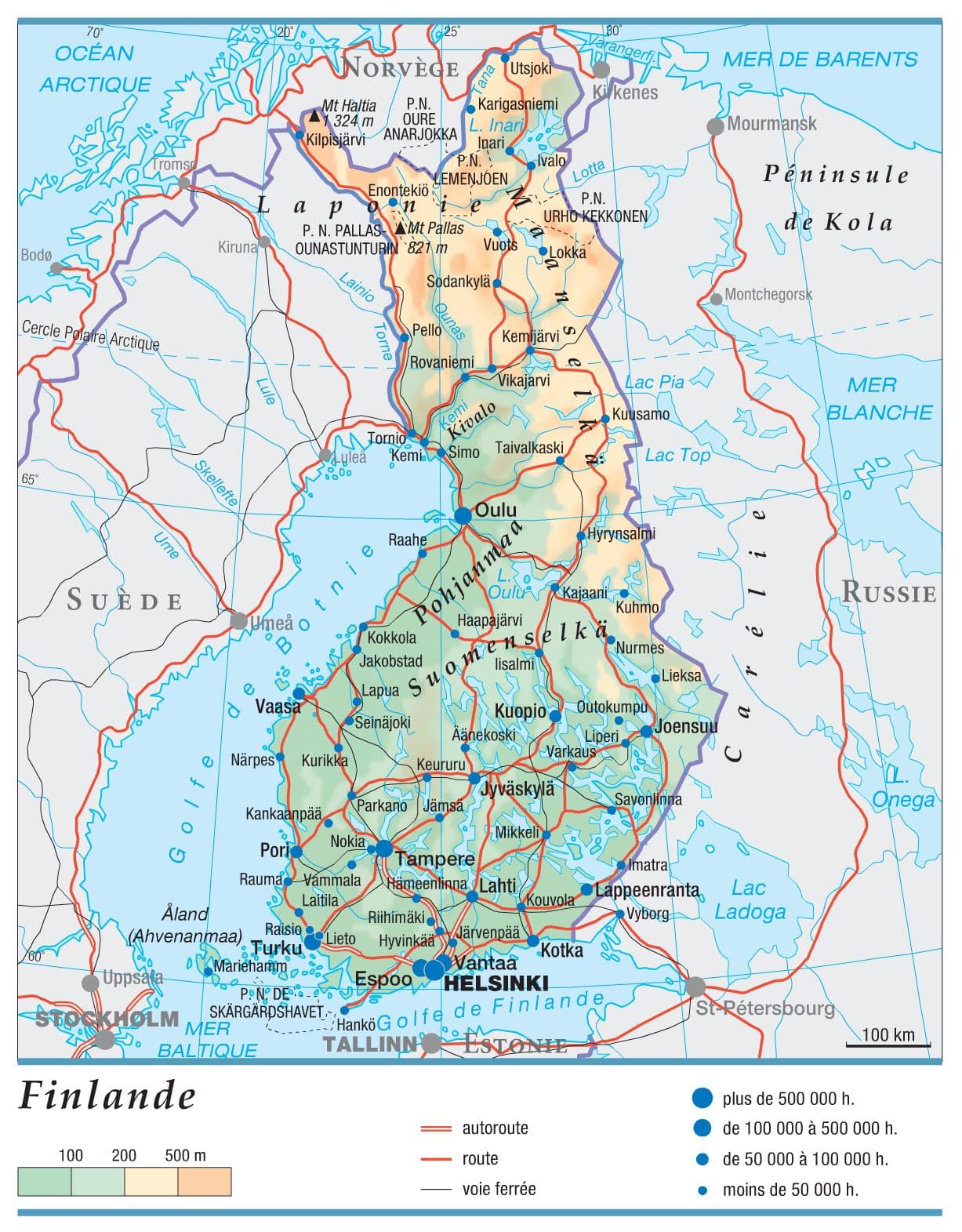 laponie finlandaise carte - Image