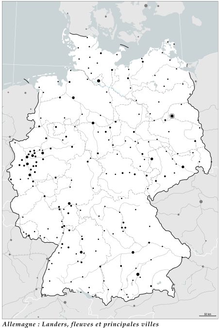 Allemagne : Landers, fleuves et principales villes