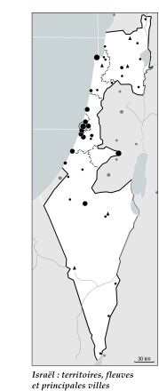 Israël : territoires, fleuves et principales villes