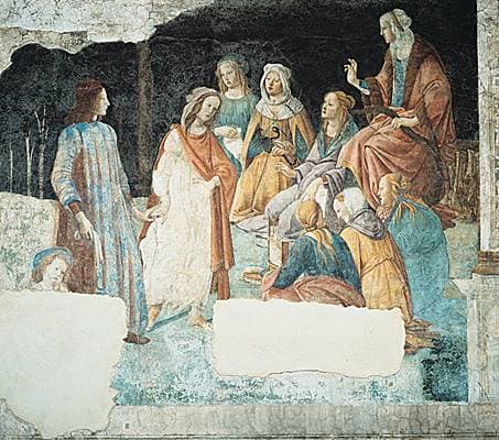Sandro Botticelli, Jeune Homme devant l assemblée des arts libéraux