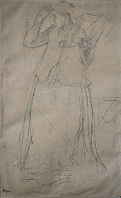 Edgar Degas, <i>Jeune femme chantant</i>