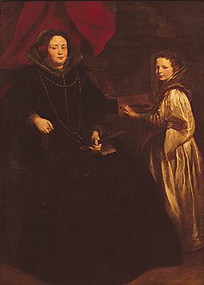 Van Dyck, <i>Portrait d'une dame génoise et de sa fille</i>