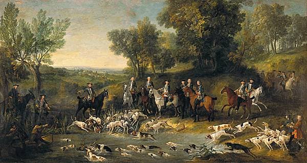 Jean-Baptiste Oudry, Louis XV chassant le cerf dans la forêt de Saint-Germain