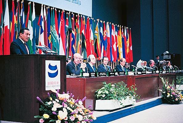 Conférence des Pays non-alignés, Belgrade, 1989