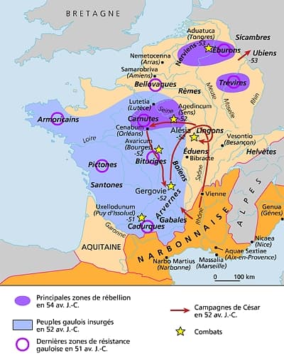 La révolte gauloise, 54-51 avant J.-C.