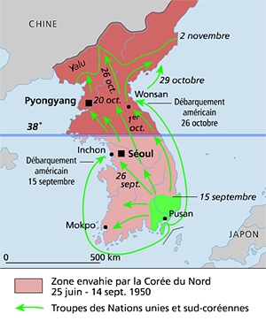 La guerre de Corée, 1950