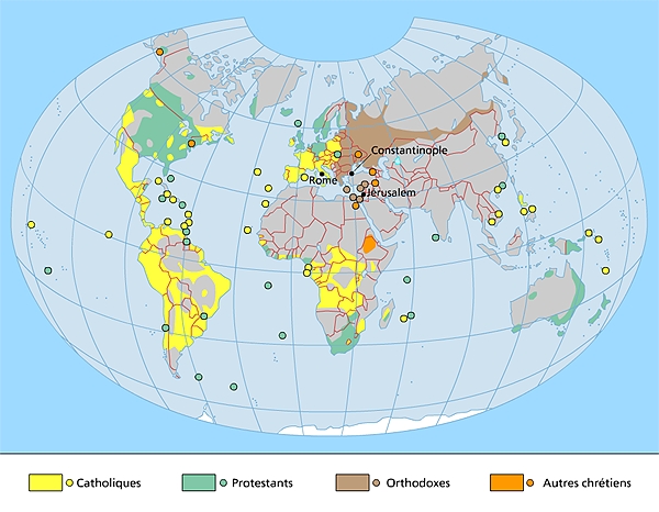Le christianisme dans le monde aujourd'hui