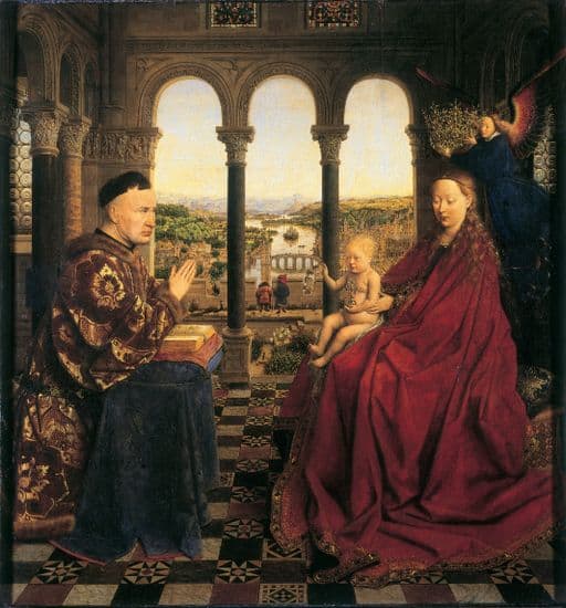 Jan van Eyck, <i>la Vierge du chancelier Rolin</i>
