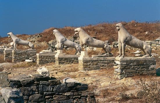 Délos, la terrasse des Lions