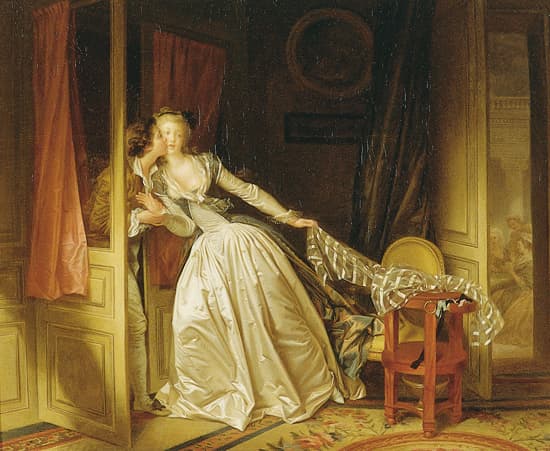 Jean Honoré Fragonard, le Baiser à la dérobée