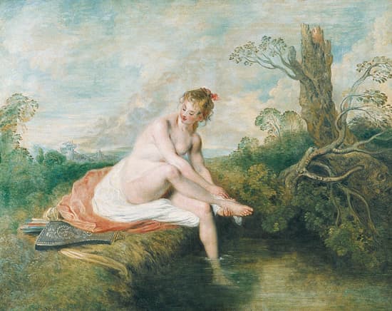 Antoine Watteau, <i>Diane au bain</i>