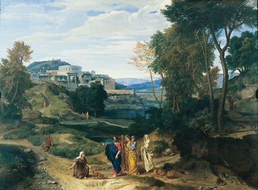 Francisque Millet, <i>Paysage avec le Christ et la Cananéenne</i>