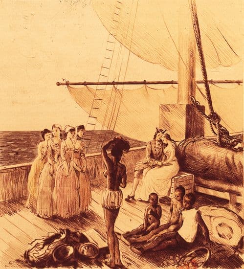 L'abbé Prévost, <i>Histoire du chevalier Des Grieux et de Manon Lescaut</i> : sur le bateau