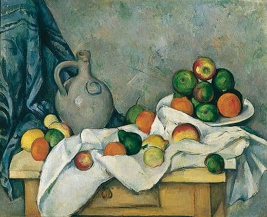 Paul Cézanne, <i>Rideau, cruchon et compotier</i>