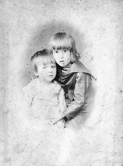 Guillaume Apollinaire et son frère Albert