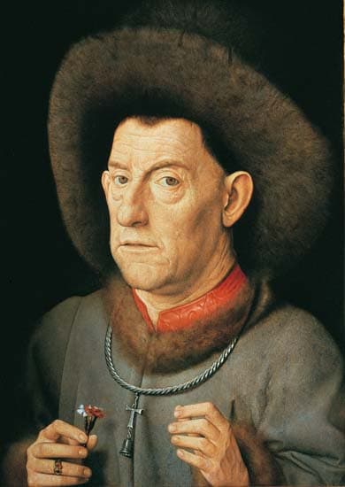 Jan Van Eyck, <i>l'Homme à l'œillet </i>