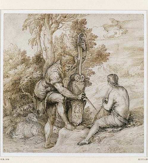 Giorgione, Couple de musiciens