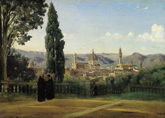 Camille Corot, Florence vue depuis les jardins de Boboli