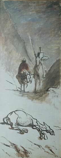 Honoré Daumier, <i>Don Quichotte et la mule morte</i>