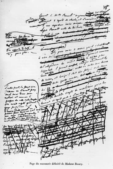Gustave Flaubert, manuscrit de <i>Madame Bovary</i>