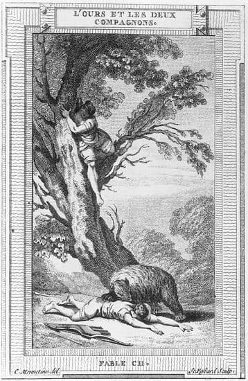Jean de La Fontaine, <i>l'Ours et les Deux Compagnons</i>