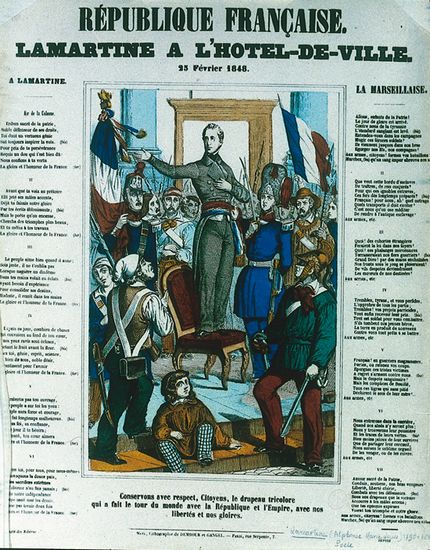 Alphonse de Lamartine à l'Hôtel de Ville, le 25 février 1848