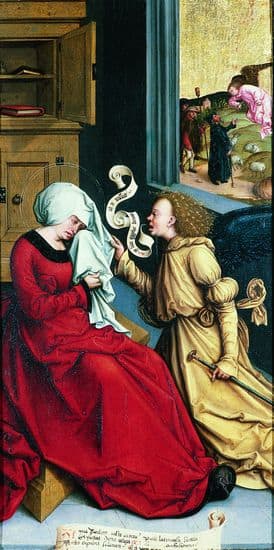 Bernhard Strigel, <i>l'Annonce à sainte Anne et à saint Joachim</i>
