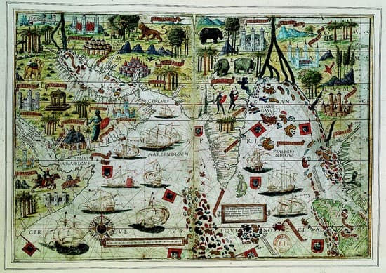 Carte de l'océan Indien datant de 1519
