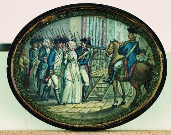 Marie-Antoinette conduite à l'échafaud