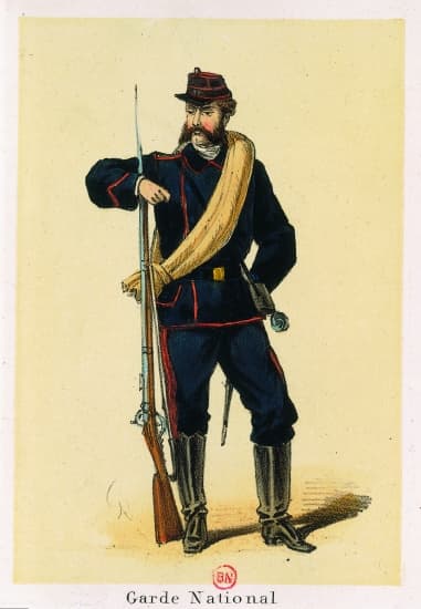 Garde national, en 1870