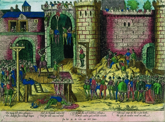Les exécutions des conjurés  d'Amboise (mars 1560)