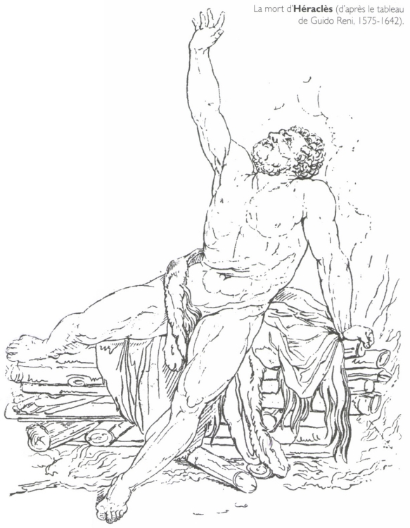 La mort d'<B>Héraclès</B>.