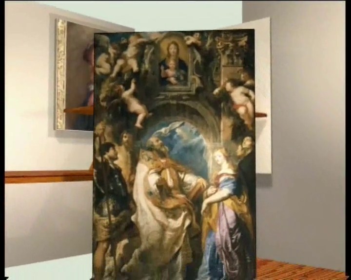 Rubens, <i>Saint Grégoire Pape entouré de saints et de saintes, vénérant l'image miraculeuse de la Vierge à l'Enfant, dite de Santa Maria in Vallicella</i>