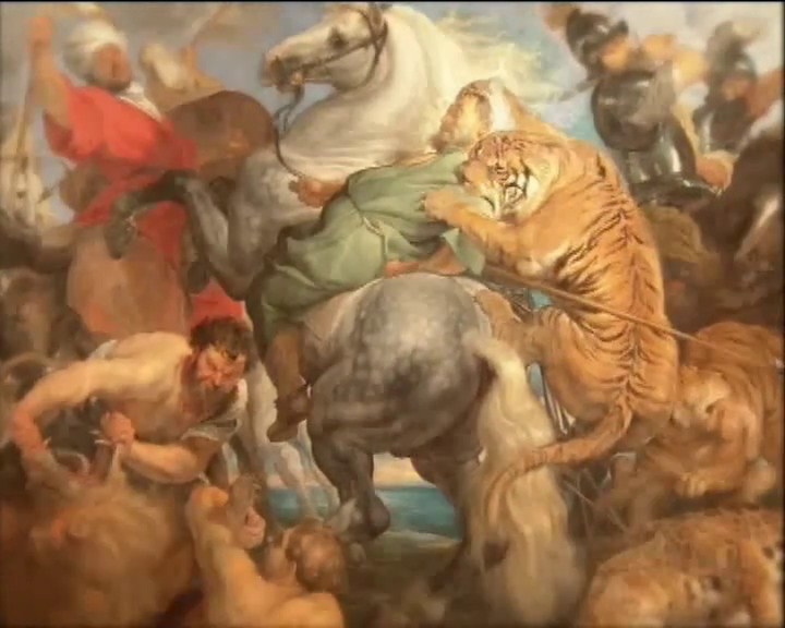 Pierre Paul Rubens.  <i>la Chasse au tigre.</i>