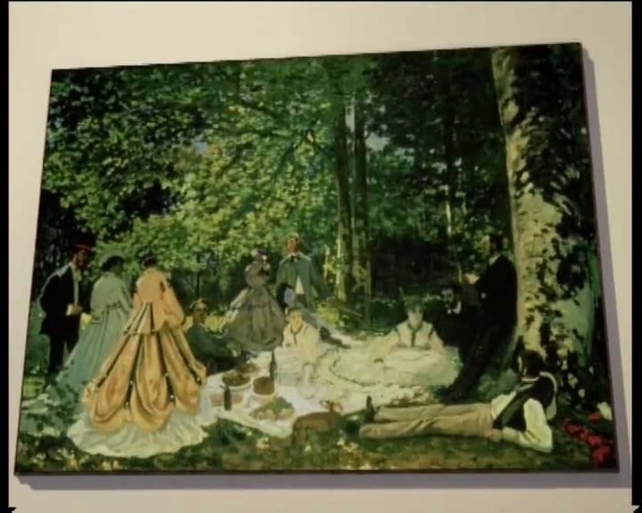 Claude Monet, <i>le  Déjeuner sur l’herbe à Chailly.</i>