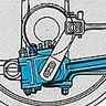 Bielles de locomotive à vapeur