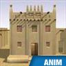 Djenné, Mali, mosquée et habitations typiques