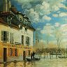 Alfred Sisley, la Barque pendant l'inondation à Port-Marly