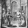 Paul Scarron, frontispice du <I>Roman comique</I>