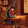 <I>Voltaire assis à sa table de travail</I>