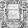 Montaigne, frontispice des <I>Essais</I>