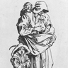Jacques Callot, Mère et ses trois enfants