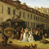 Louis Léopold Boilly, <I>l'Arrivée d'une diligence dans la cour des Messageries</I>