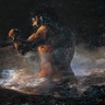 Francisco de Goya, <i>Le Colosse ou la Panique,</i> détail