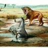 Smilodon et hipparion