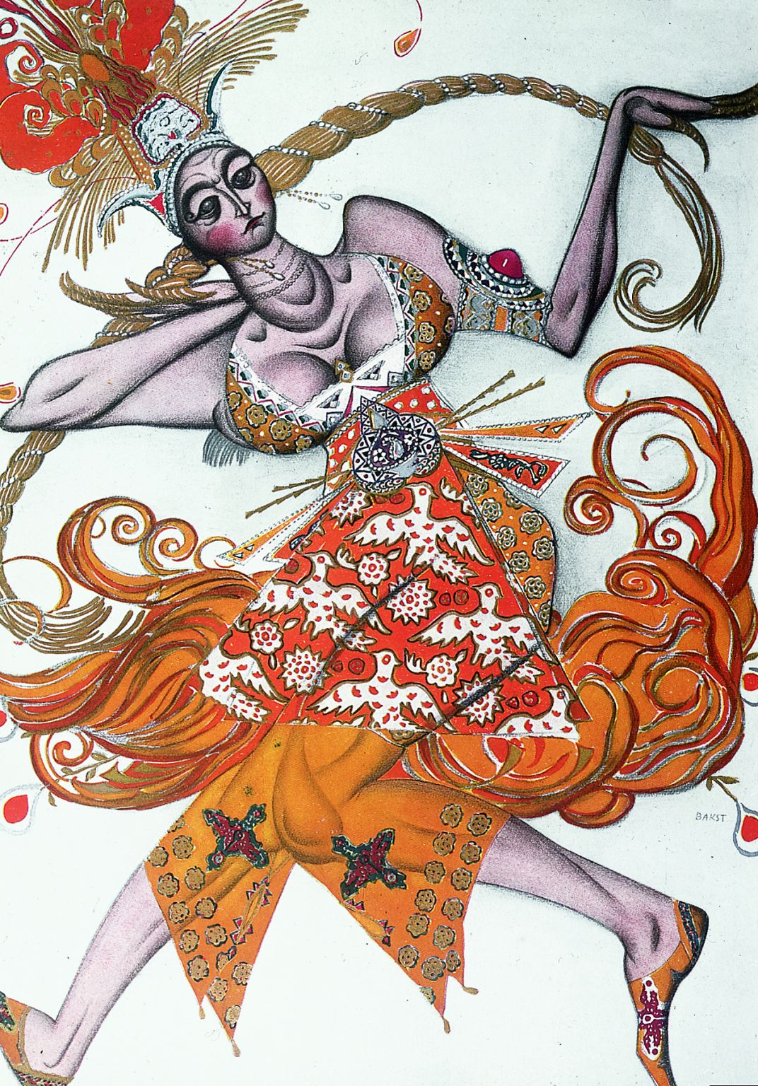 Ballets russes (costume créé par Léon Bakst pour l’Oiseau de feu)