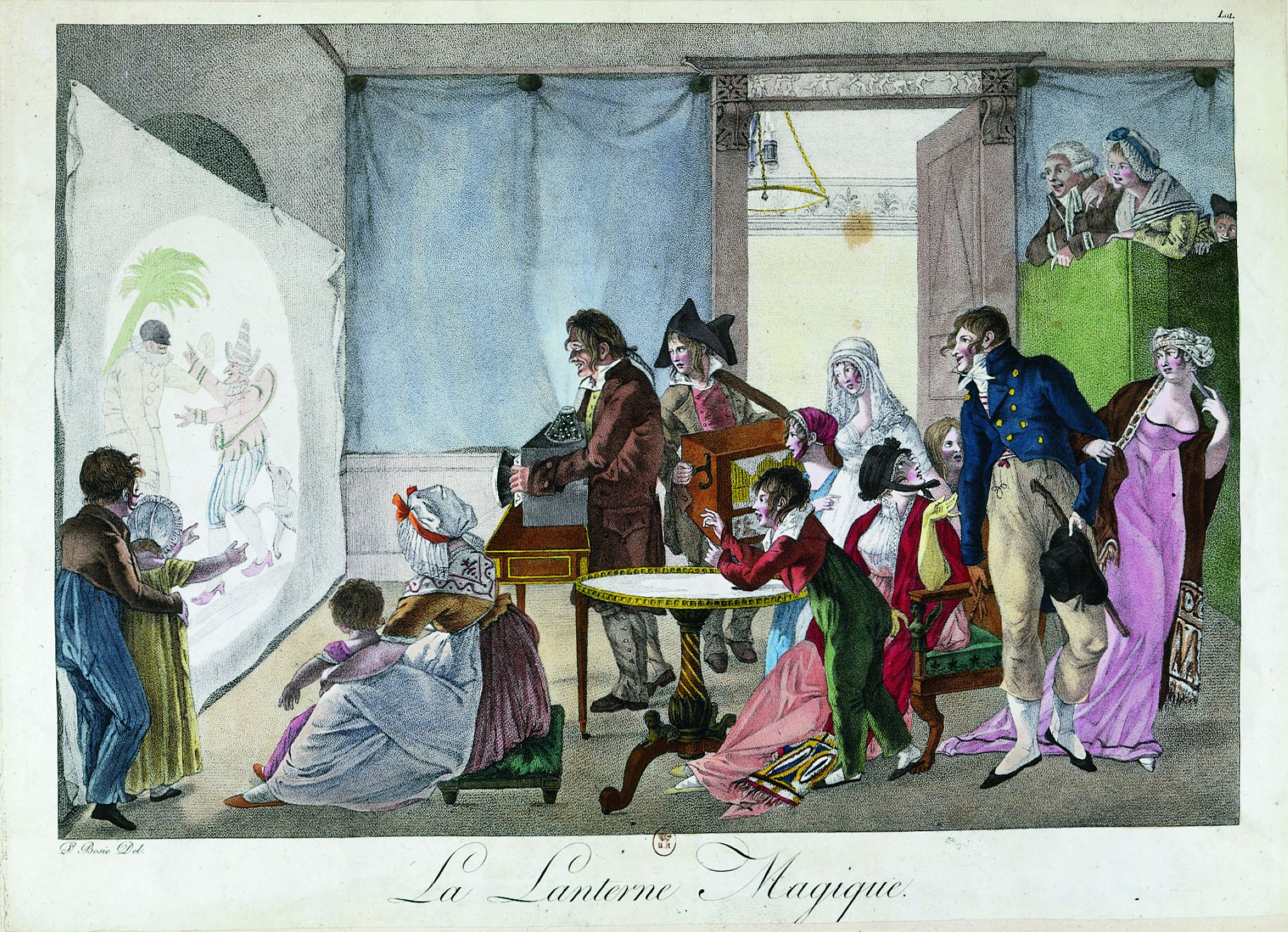 la démonstration d’une lanterne magique (XIXe siècle)