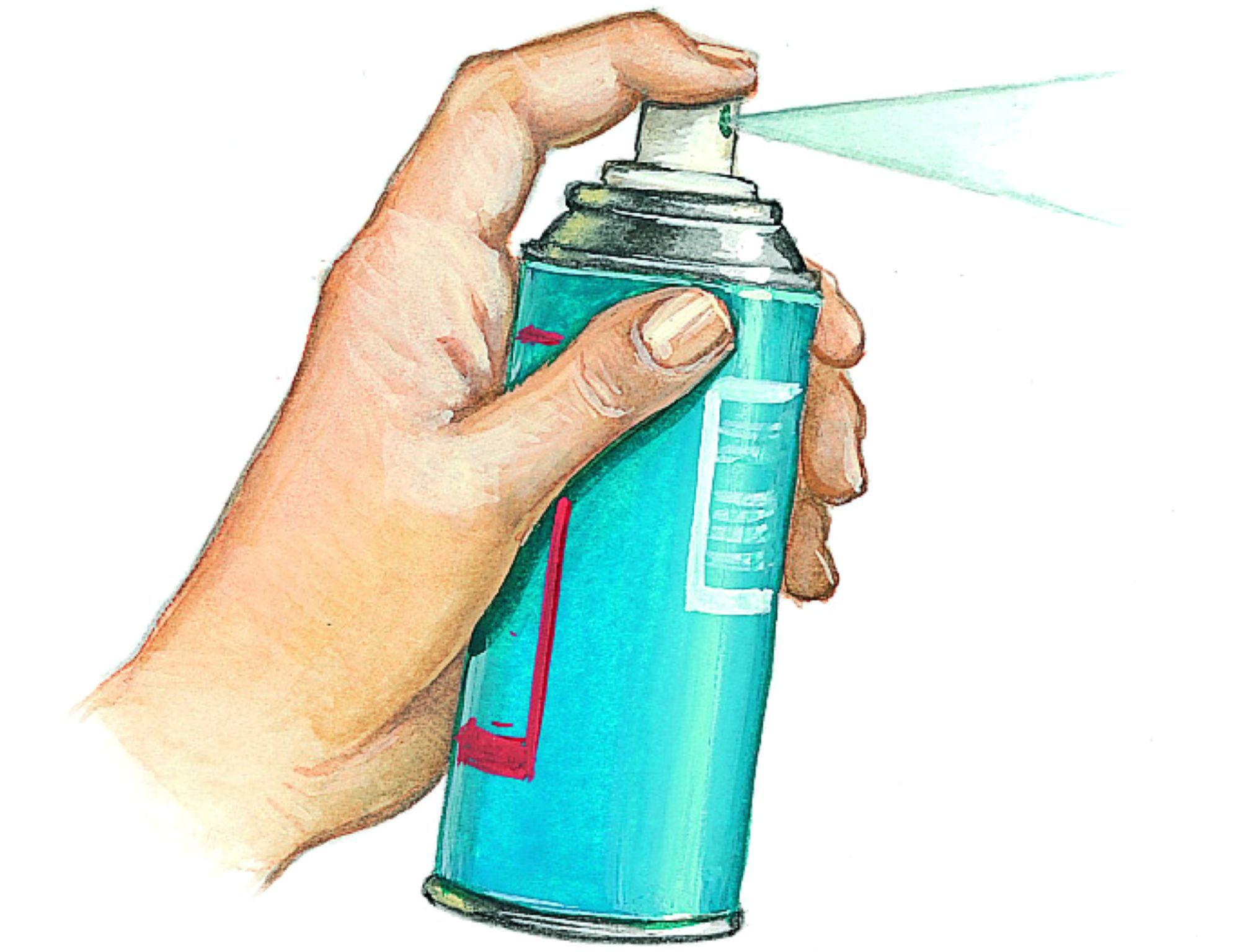 une bombe d’aérosol