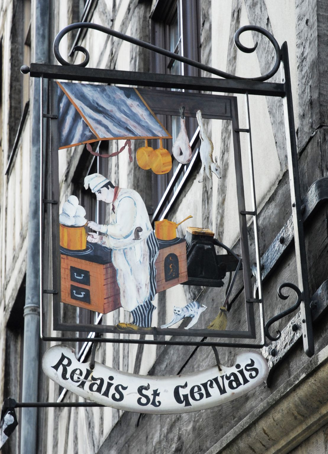 une enseigne de restaurant