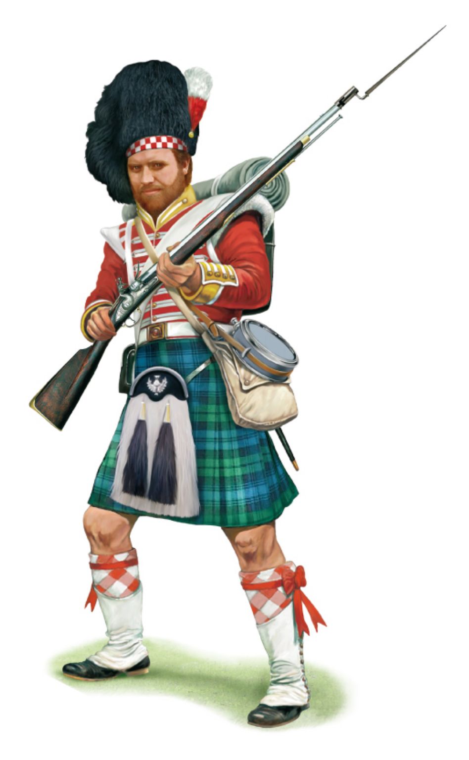 un highlander, ancien soldat écossais